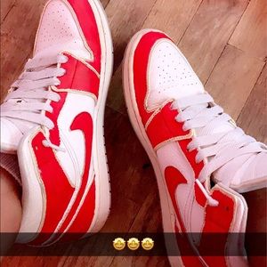 Nike red shoes